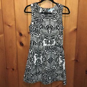 Aina Be Black & White Patten Dress